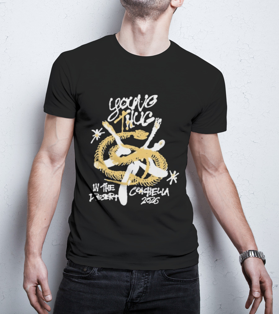 Young Thug Coachella 2026 Desert Performance Snake T-Shirt