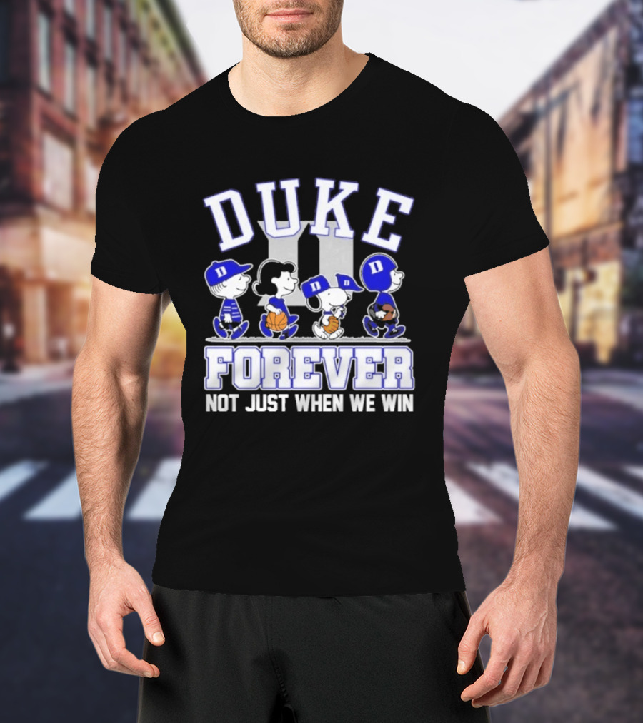 Duke Peanuts Abbey Road Forever Not Just When We Win 2026 T-Shirt