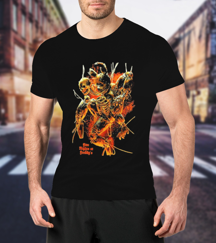 Five Nights At Freddy's 3 Springtrap Jumbo Horror Skeletons T-Shirt