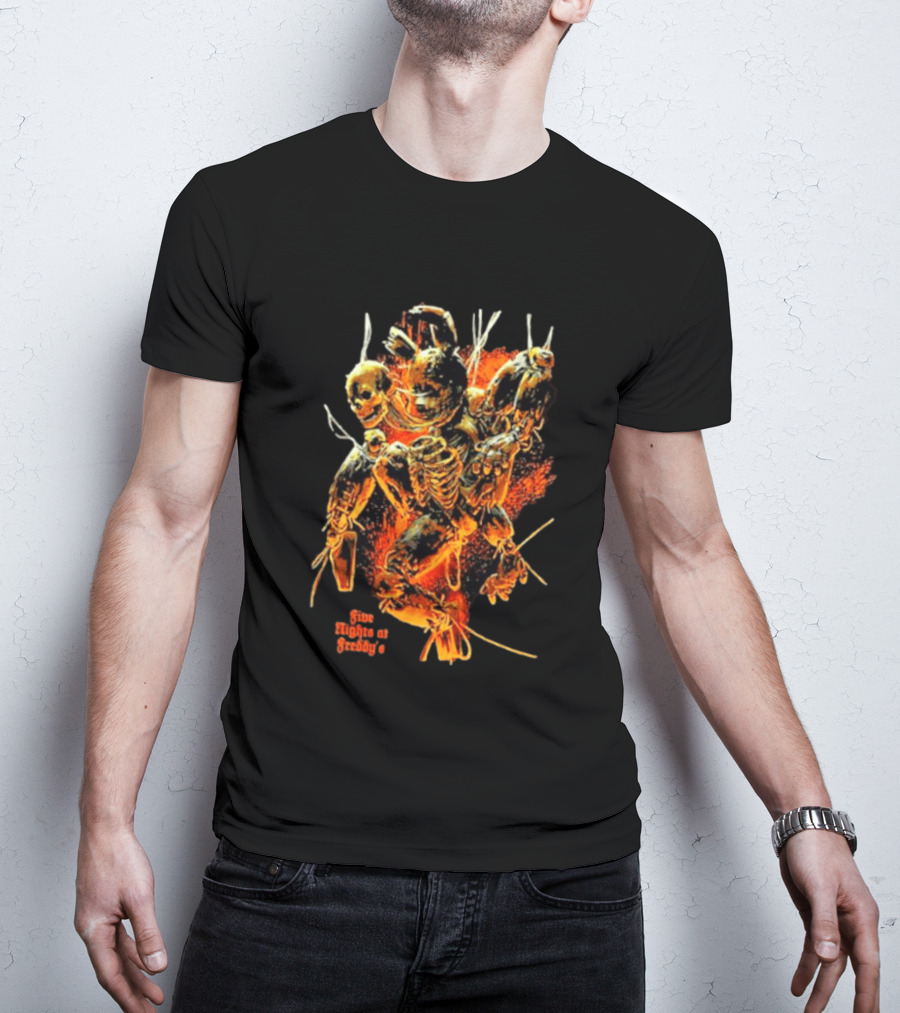 Five Nights At Freddy's 3 Springtrap Jumbo Horror Skeletons T-Shirt
