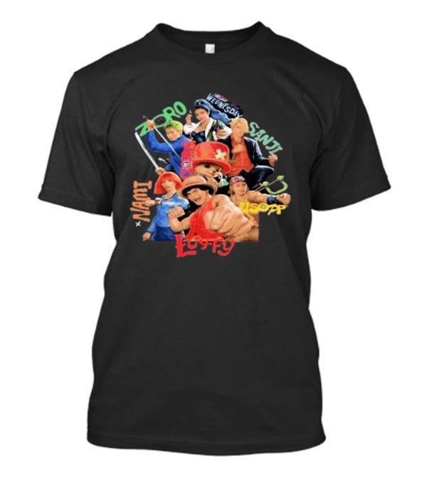 One Piece Live Action Luffy Zoro Sanji Nami Usopp Robin 2026 T-Shirt