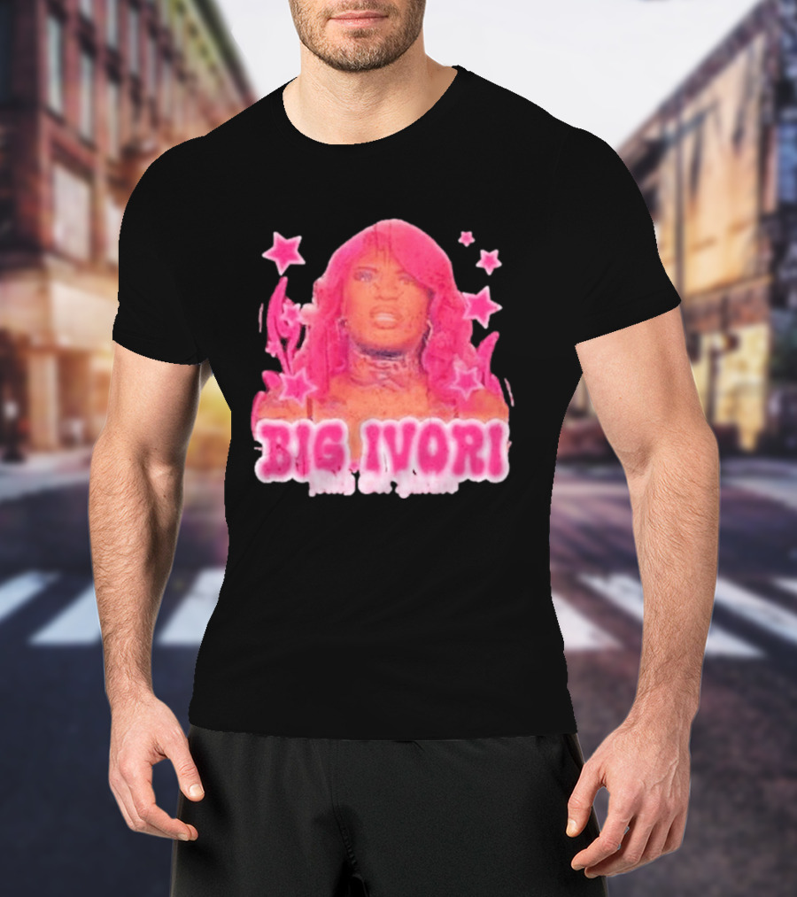 Big Ivori Bitch Got Parked Ivori Minor Stars Retro Pink Aesthetic T-Shirt
