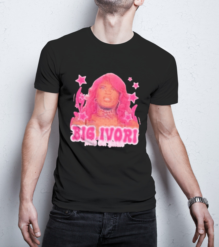 Big Ivori Bitch Got Parked Ivori Minor Stars Retro Pink Aesthetic T-Shirt