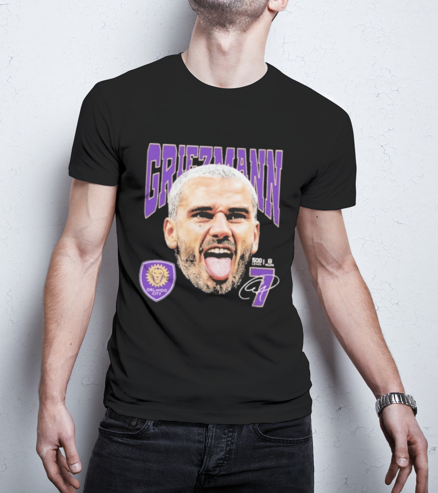 Griezmann Orlando City 7 Soccer Legend Celebration 500 T-Shirt