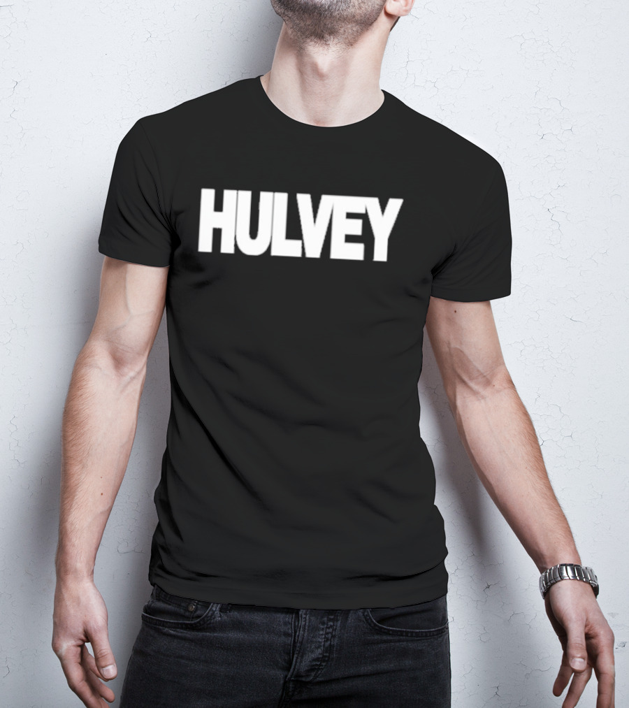 Hulvey Dave Bold White Lettering T-Shirt