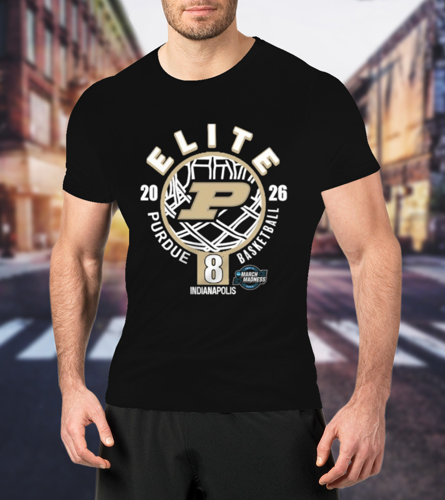 Purdue Boilermakers Elite Eight 2026 NCAA Basketball March Madness Indianapolis T-Shirt
