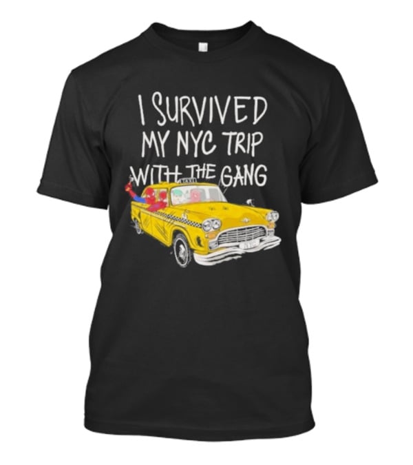 I Survived My NYC Trip With The Gang Spider Perks Taxi Adventure T-Shirt