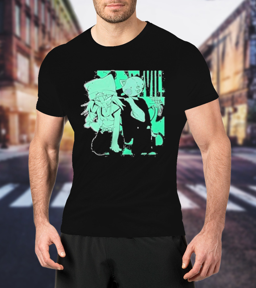 Issbrokie Woke Up In A Bad Mood Glow In The Dark Cat T-Shirt