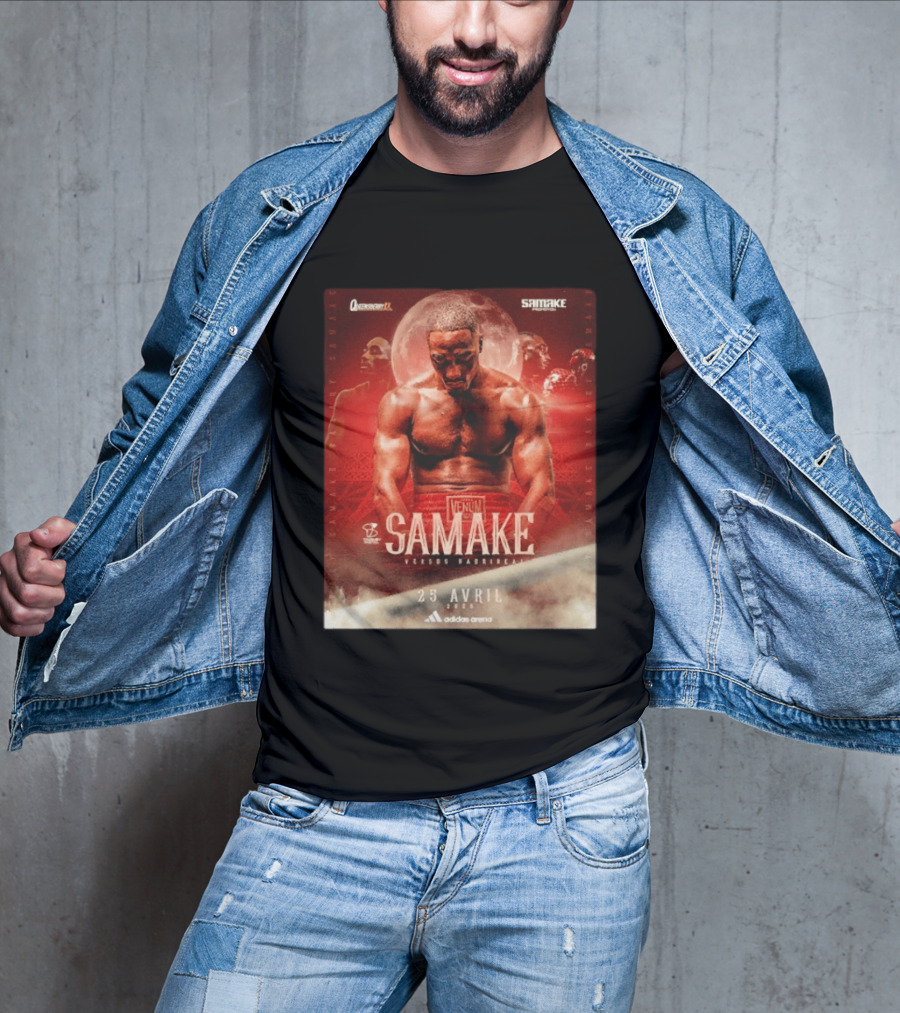 Samake Versus Hadribeaj 2026 Venum Boxing Match Adidas Arena April 25 T-Shirt