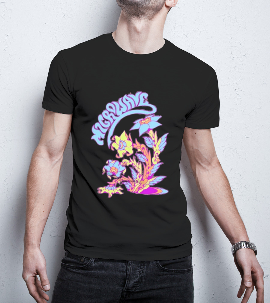 Microwave Psychedelic Floral T-Shirt