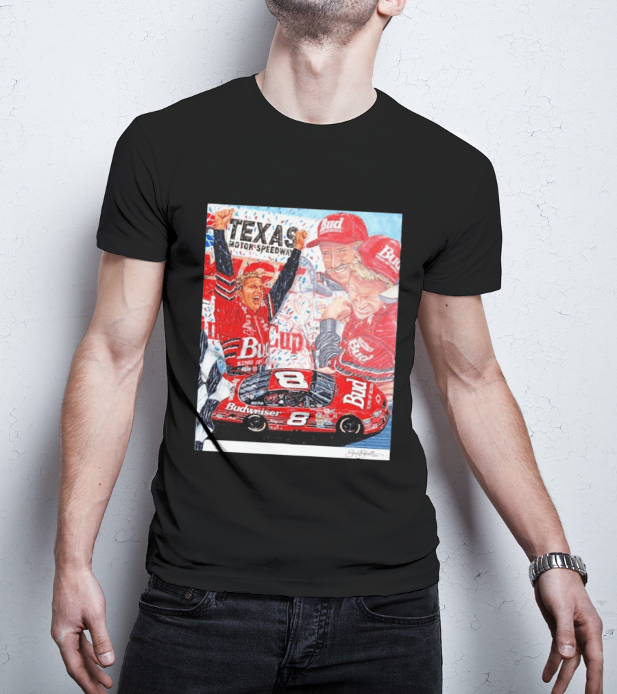 Texas Motor Speedway 2000 Dale Earnhardt Jr NASCAR Cup Series Budweiser Number 8 T-Shirt