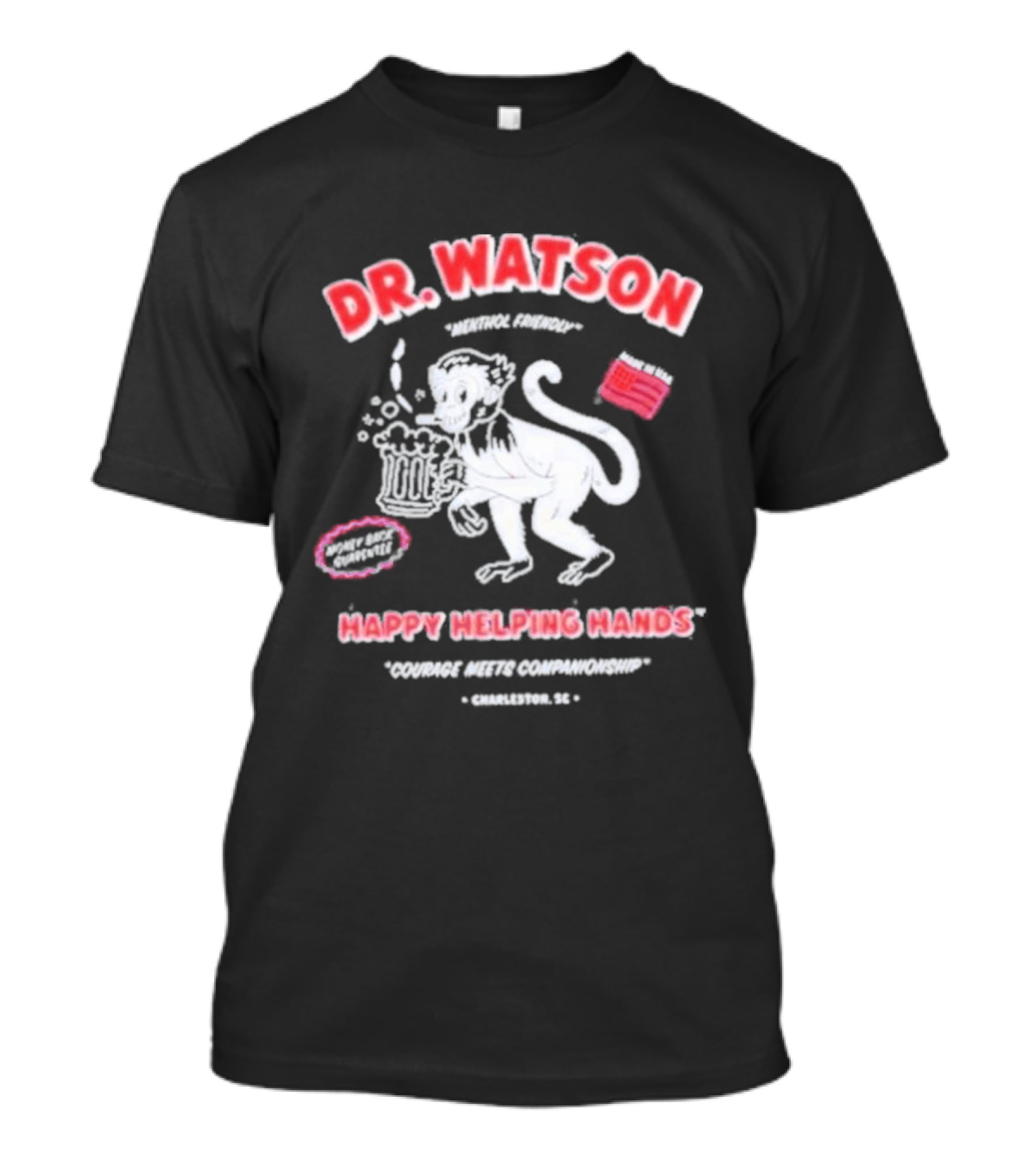 Dr. Watson Happy Helping Hands Monkey The Righteous Gemstones T-Shirt