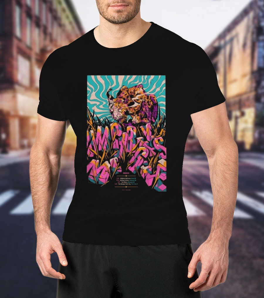 Umphrey's McGee Bend OR March 25 2026 Midtown Ballroom Tour MMXXVI Psychedelic Tiger T-Shirt