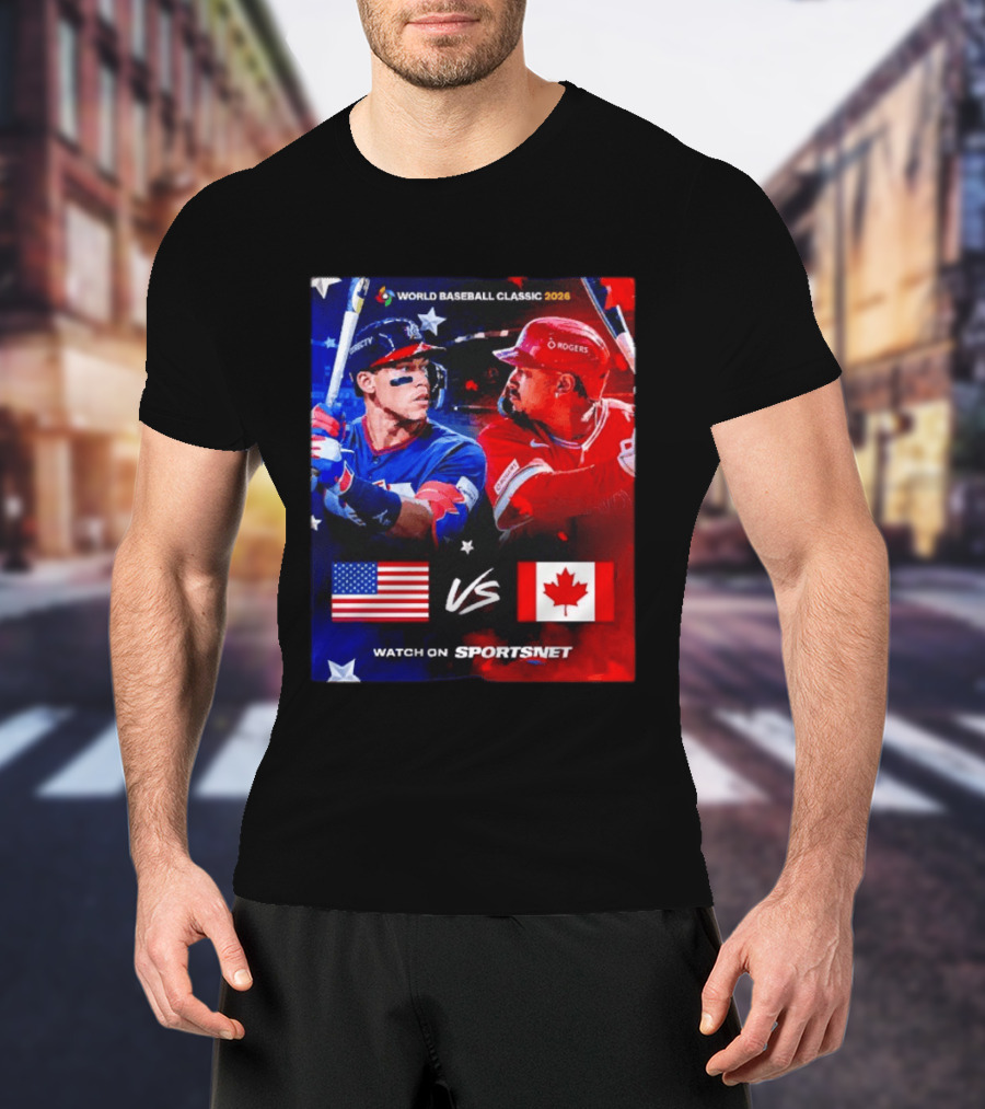 World Baseball Classic 2026 USA Vs Canada Sportsnet Event T-Shirt