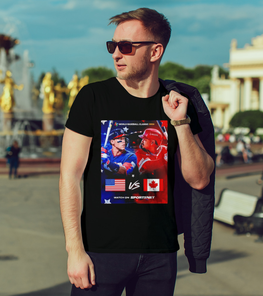 World Baseball Classic 2026 USA Vs Canada Sportsnet Event T-Shirt