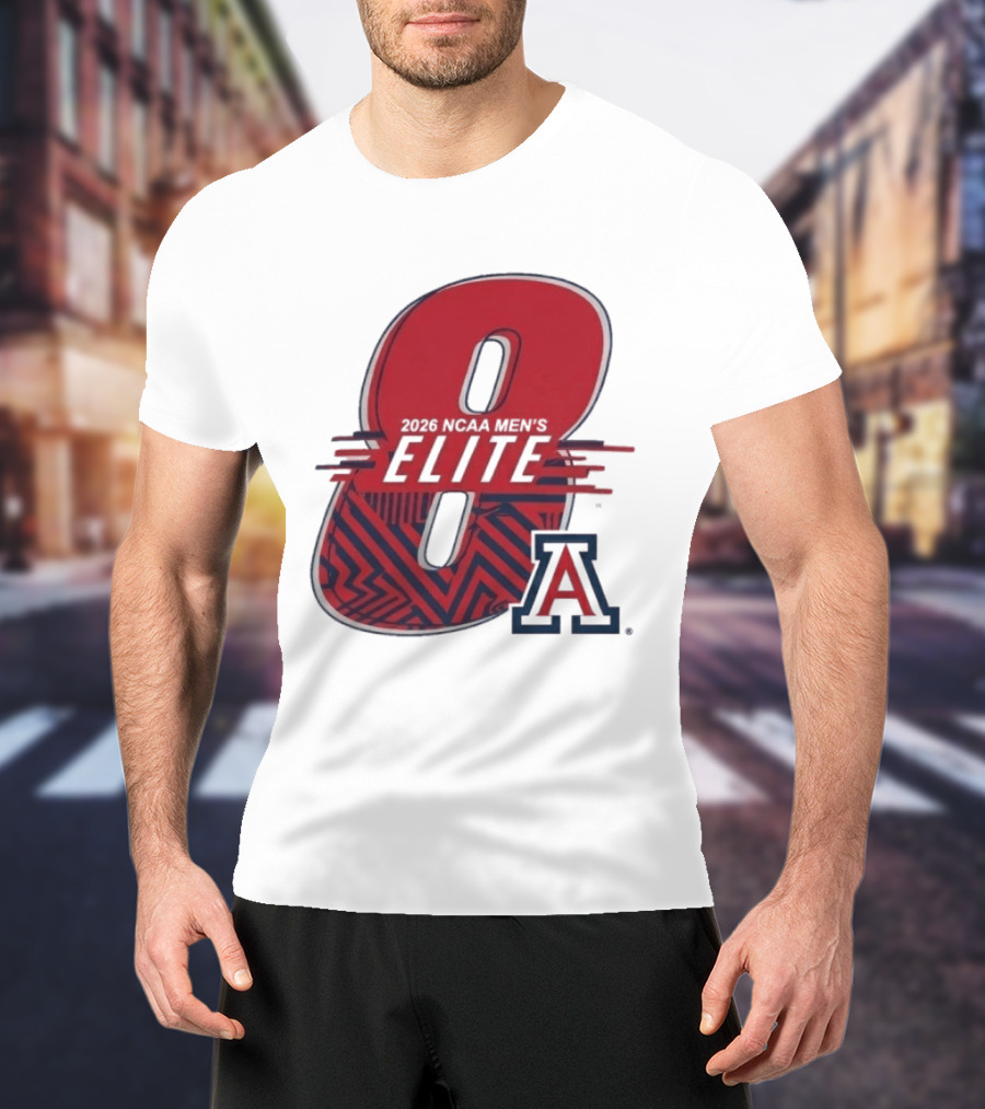 2026 NCAA Men's Elite 8 Arizona Wildcats Basketball T-Shirt