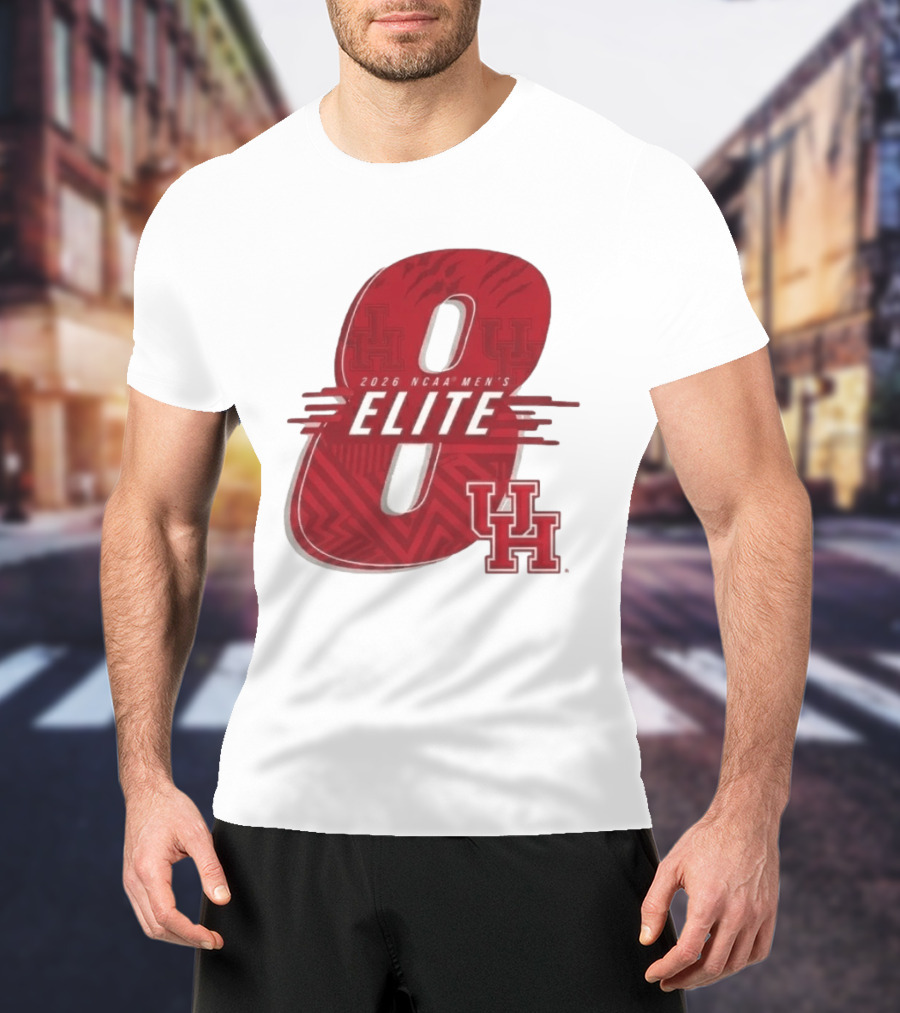 2026 NCAA Men's Elite 8 Houston Cougars UH T-Shirt