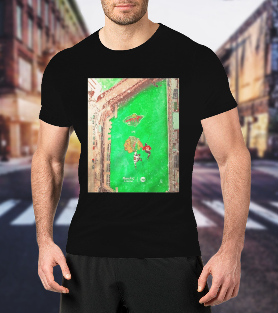 Chicago Blackhawks Vs Minnesota Wild March 17 8:30 PM Stadium TNT T-Shirt