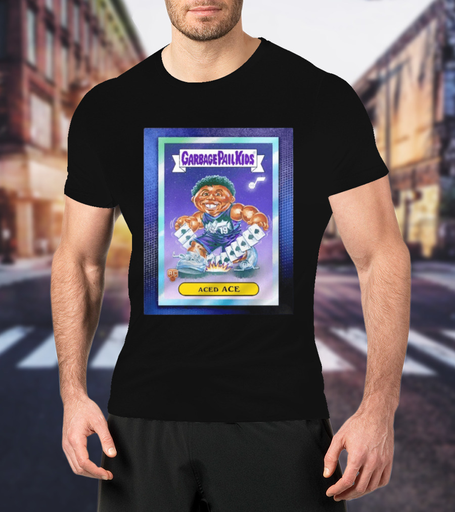 Garbage Pail Kids Aced Ace Bailey Utah Jazz Trading Card T-Shirt