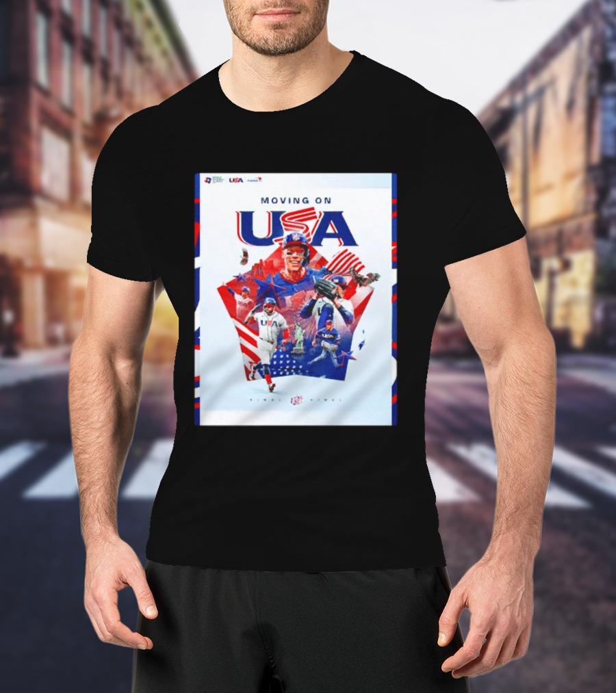 Moving On USA World Baseball Classic 2026 Team USA Final Player T-Shirt