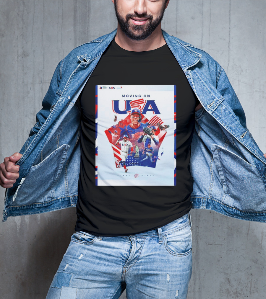 Moving On USA World Baseball Classic 2026 Team USA Final Player T-Shirt