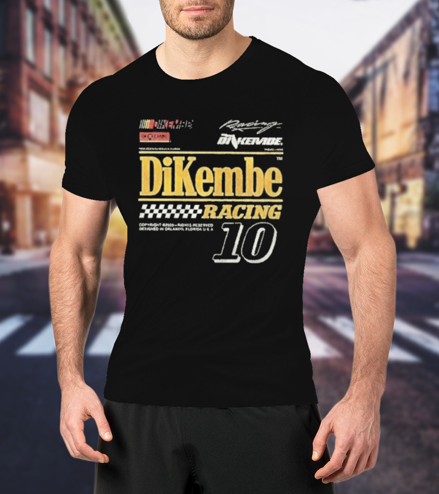 DiKembe Racing Gainesville Orlando Florida Number 10 T-Shirt