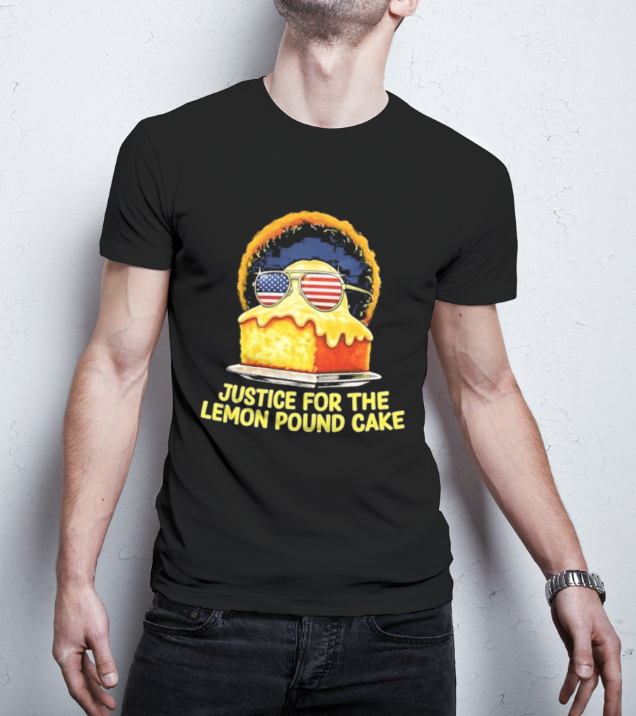 Justice For The Lemon Pound Cake Sunglasses USA Flag T-Shirt