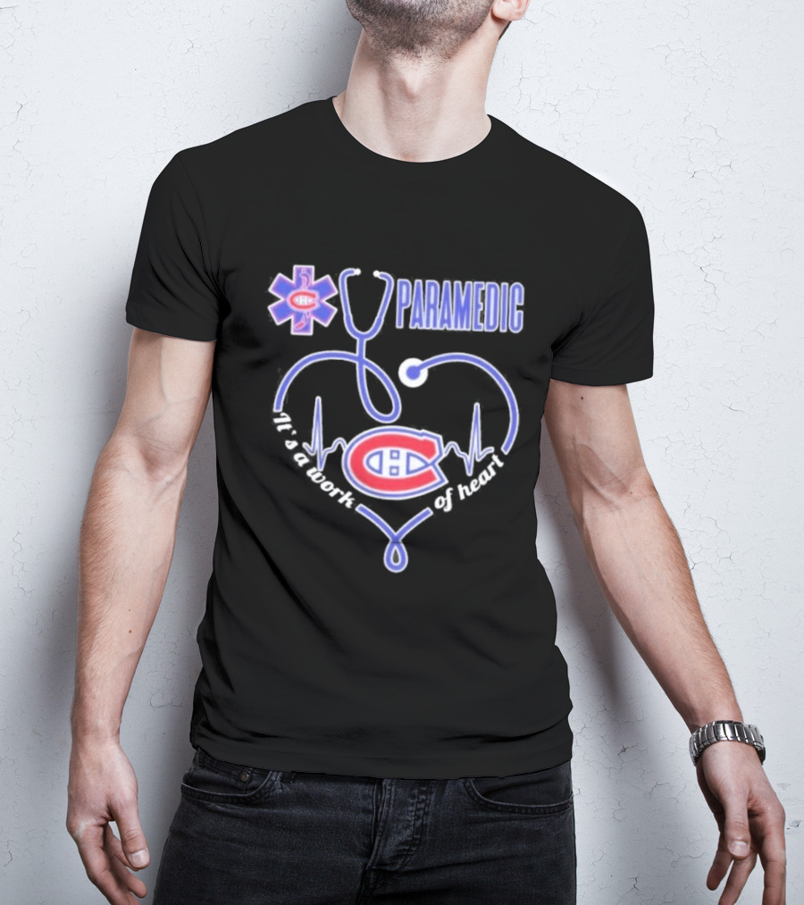 Montreal Canadiens Paramedic Heartbeat Stethoscope T-Shirt