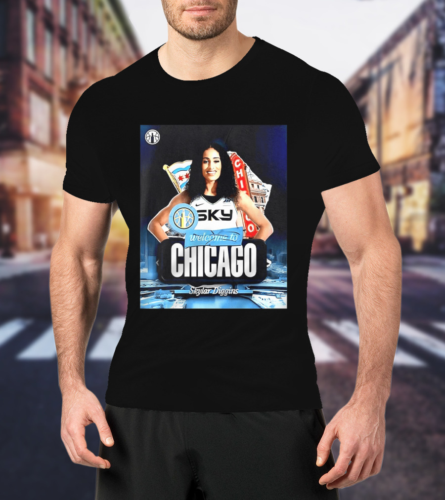 Welcome Skylar Diggins To Chicago Sky WNBA T-Shirt