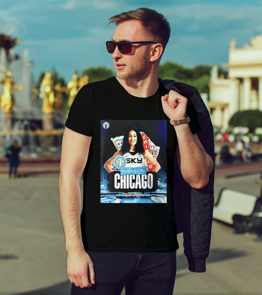 Welcome Skylar Diggins To Chicago Sky WNBA T-Shirt