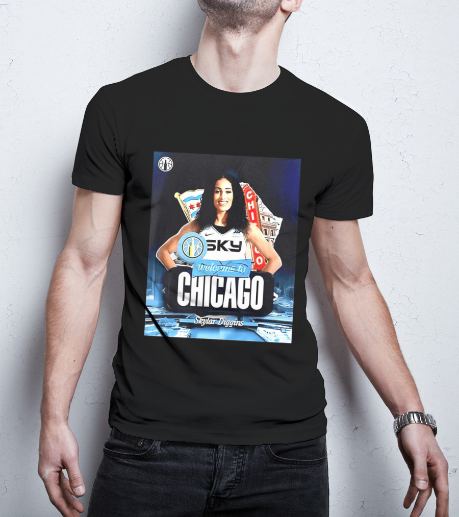Welcome Skylar Diggins To Chicago Sky WNBA T-Shirt