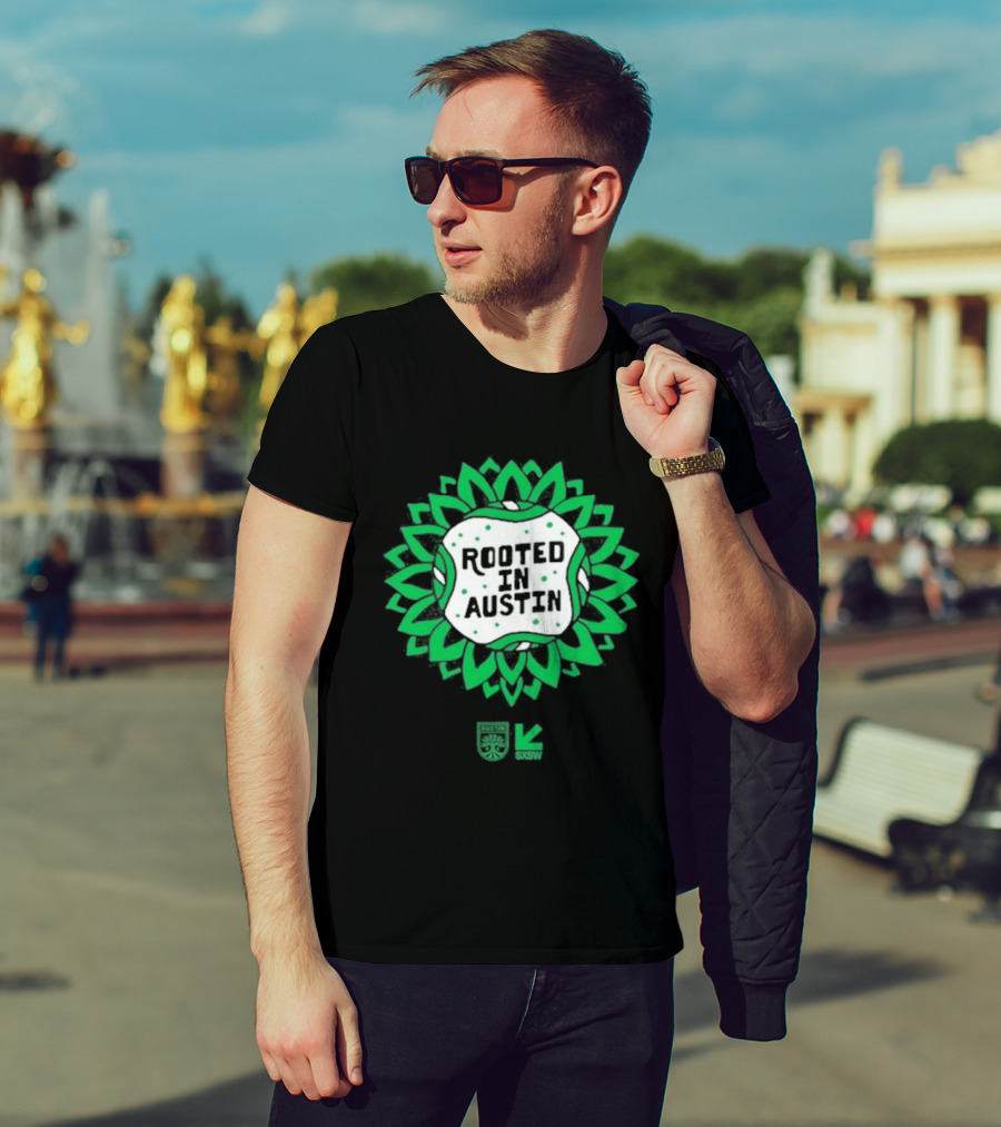 Rooted In Austin Austin FC SXSW Collaboration T-Shirt