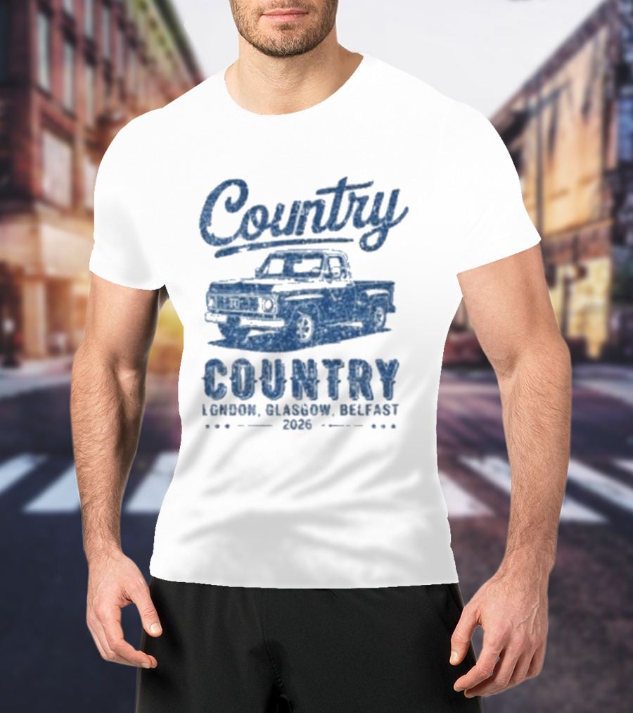 Country To Country London Glasgow Belfast 2026 Classic Car T-Shirt