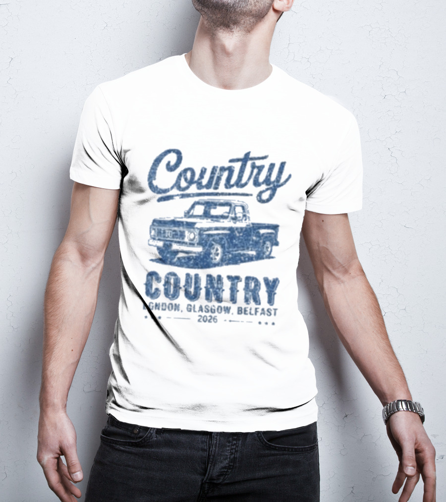 Country To Country London Glasgow Belfast 2026 Classic Car T-Shirt