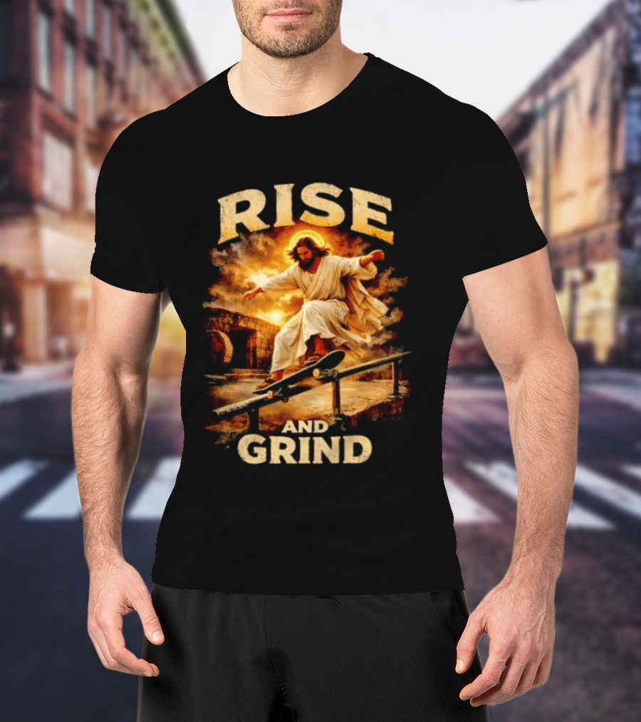 Rise And Grind Jessu Skateboarding 26 T-Shirt
