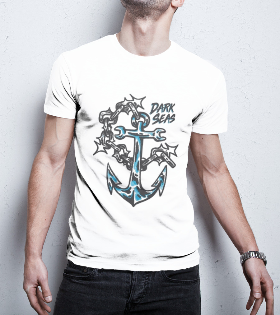 Dark Seas Anchor Wrench With Black Chains T-Shirt