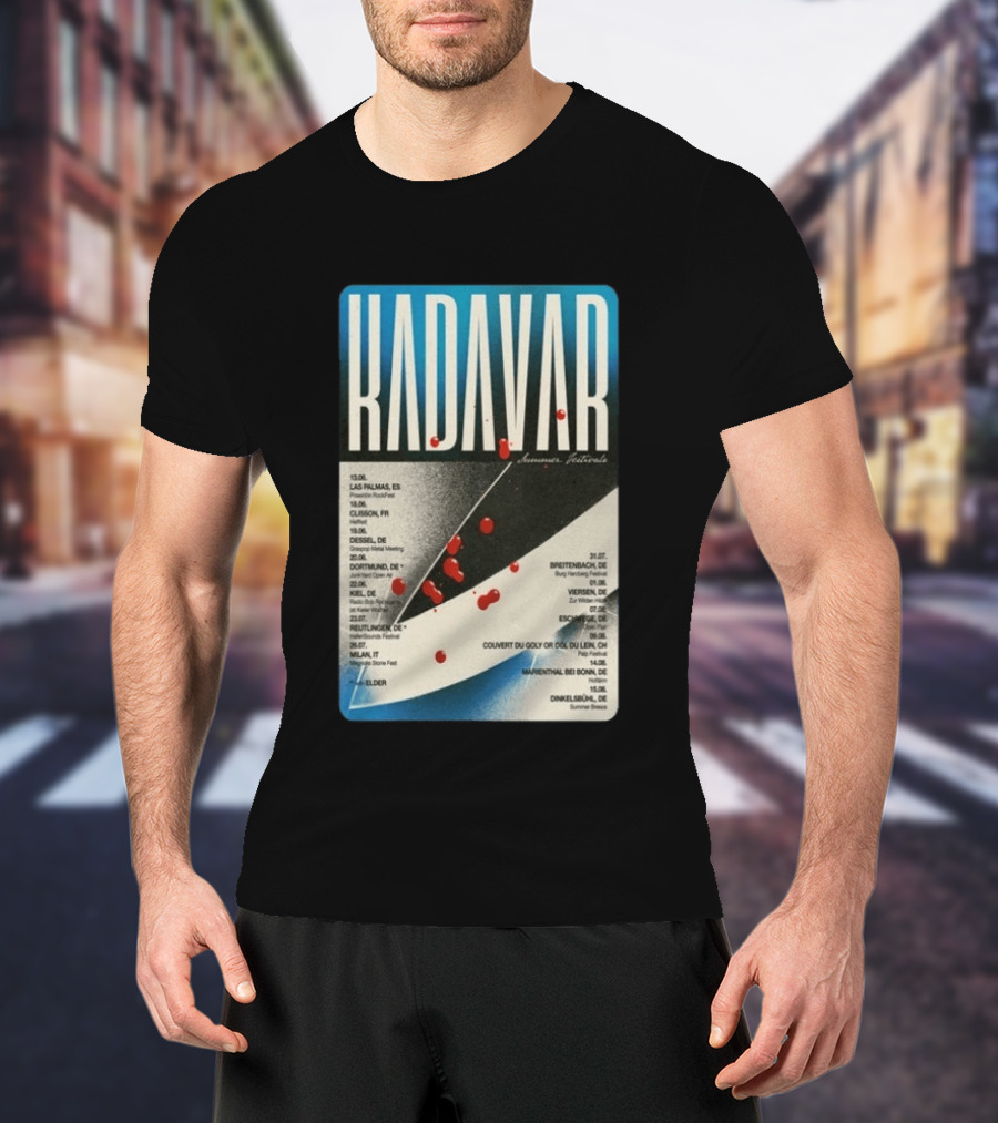 Kadavar Summer Festivals 2026 Las Palmas Clisson Colmar Dortmund Breitenbach Vevey Dunkelsbühl T-Shirt