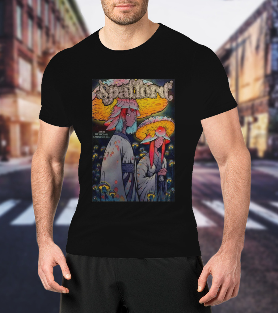 Spafford March 13 2026 The Sinclair Cambridge MA Psychedelic Mushroom Characters T-Shirt