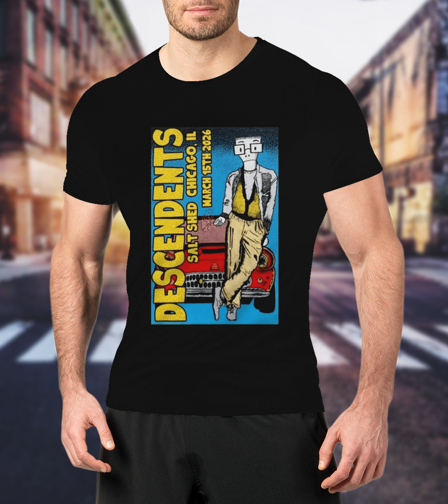 Descendents Salt Shed Chicago IL March 15th 2026 Tour T-Shirt
