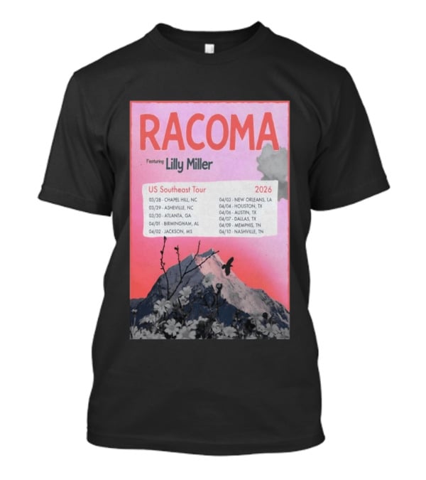 Racoma Ft Lilly Miller US Southeast Tour 2026 T-Shirt