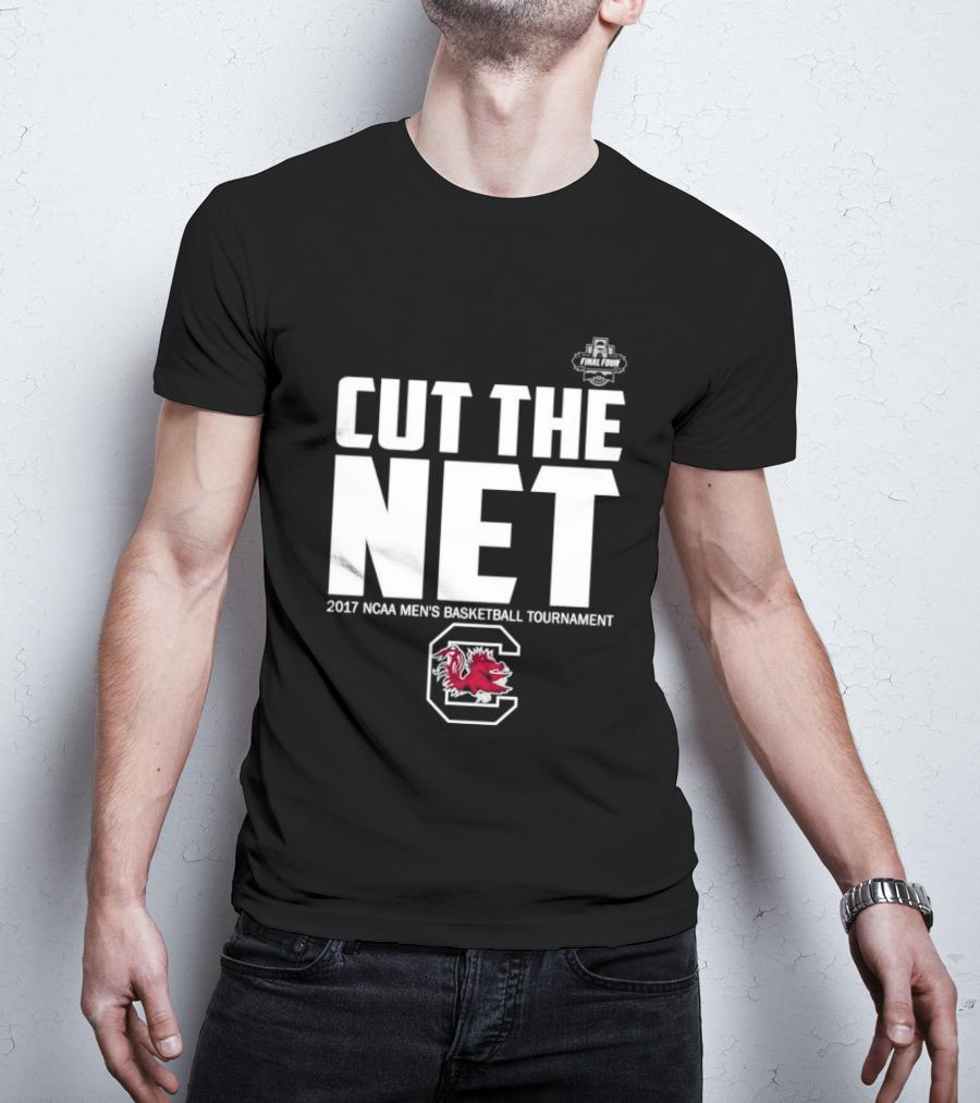 Cut The Net 2017 NCAA Men's Basketball Tournament South Carolina T-Shirt