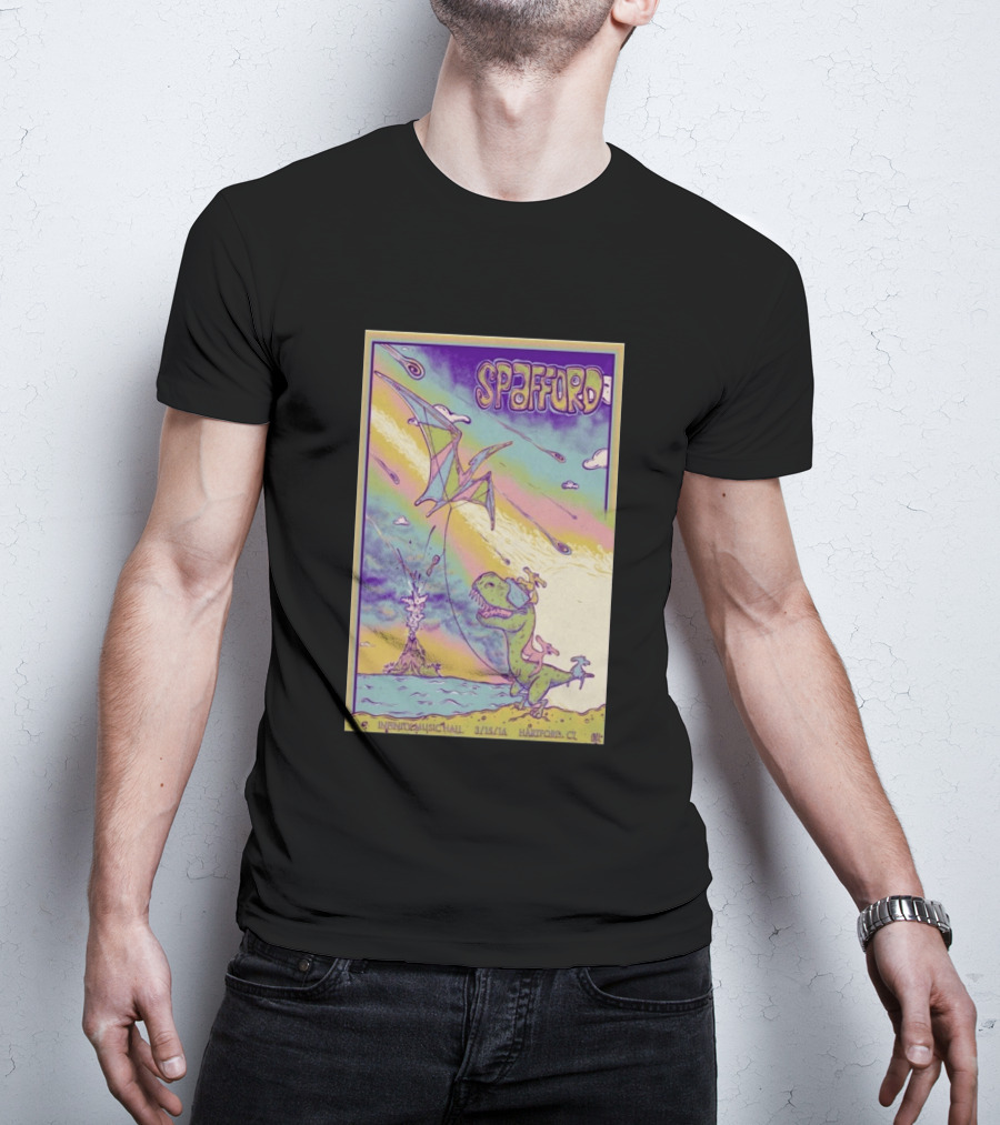 Spafford 3/15/14 Infinity Music Hall Hartford CT Dinosaur Kite T-Shirt