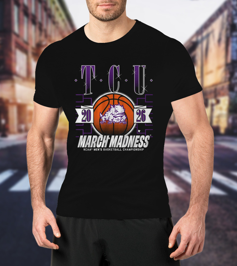 TCU Horned Frogs 2026 NCAA Men's Basketball Championship March Madness T-Shirt
