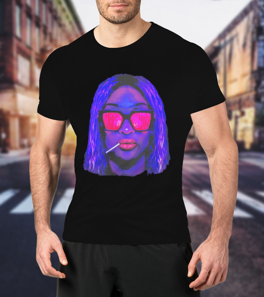 Mara Sadé Lollipop Neon Sunglasses Pop T-Shirt