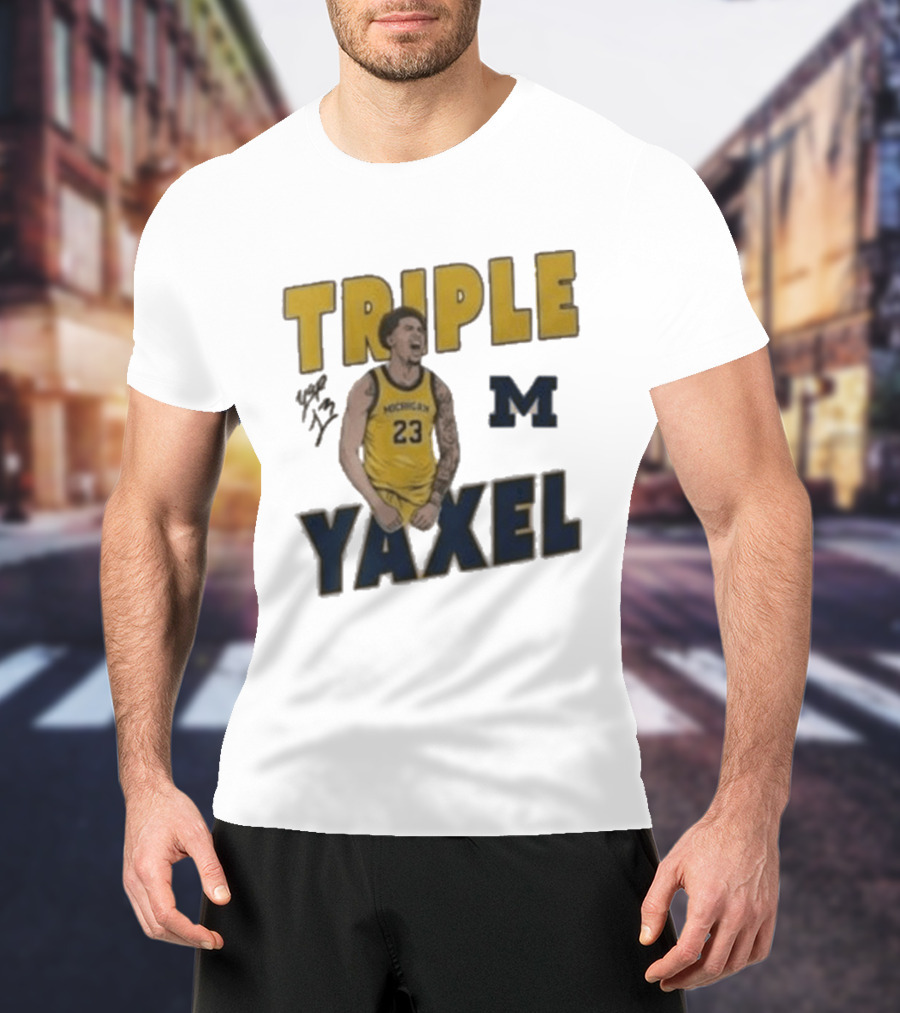 Michigan Triple M Yaxel 23 Basketball Jersey T-Shirt
