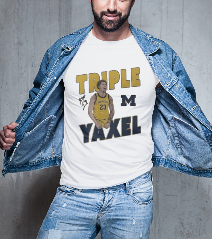 Michigan Triple M Yaxel 23 Basketball Jersey T-Shirt