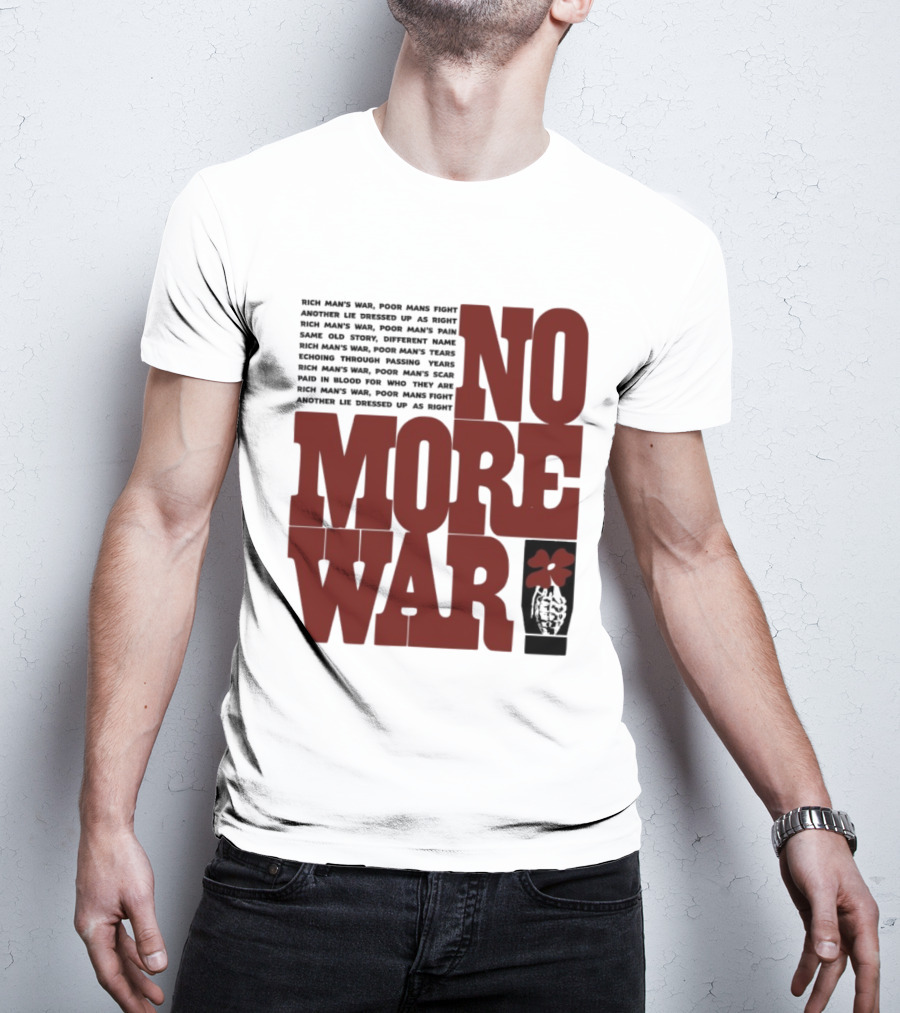 No More War Wear The Peace Flower Grenade T-Shirt