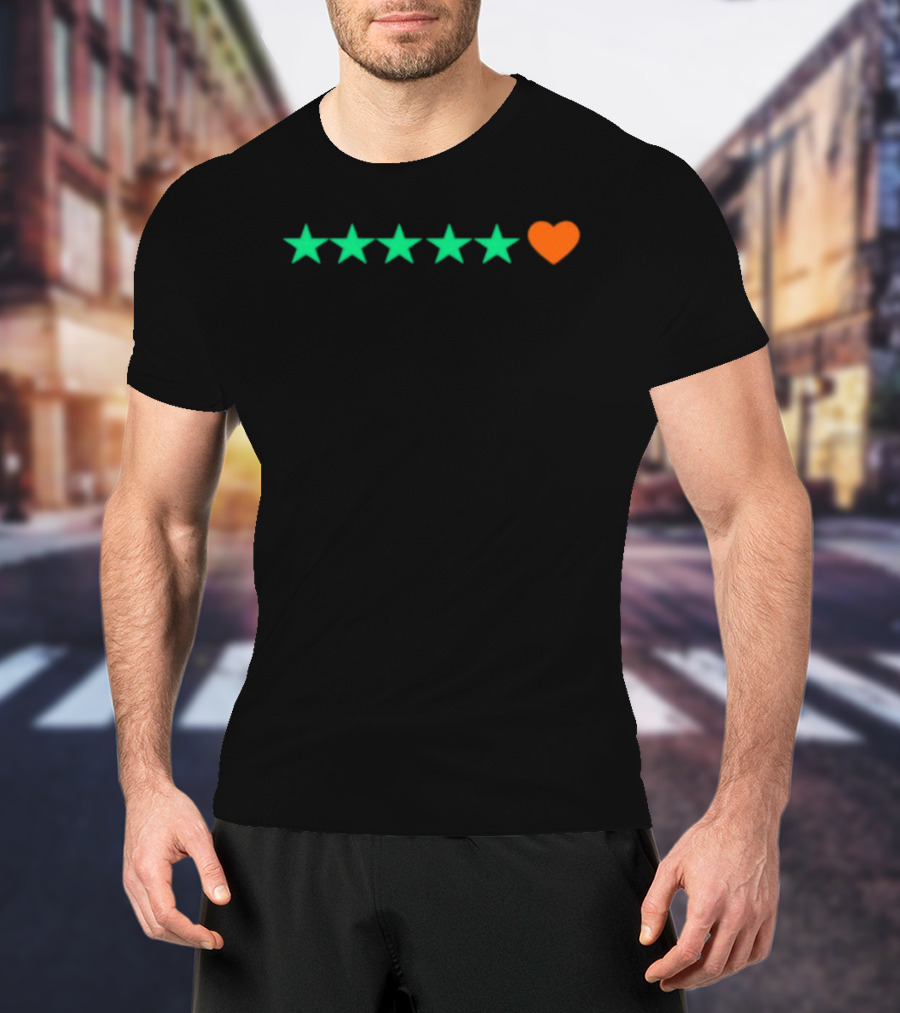 5 Stars And Heart Rating T-Shirt
