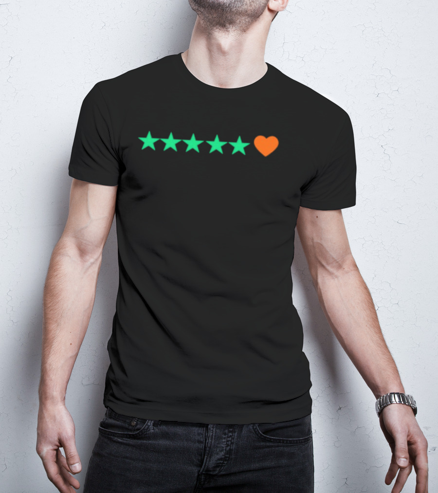 5 Stars And Heart Rating T-Shirt