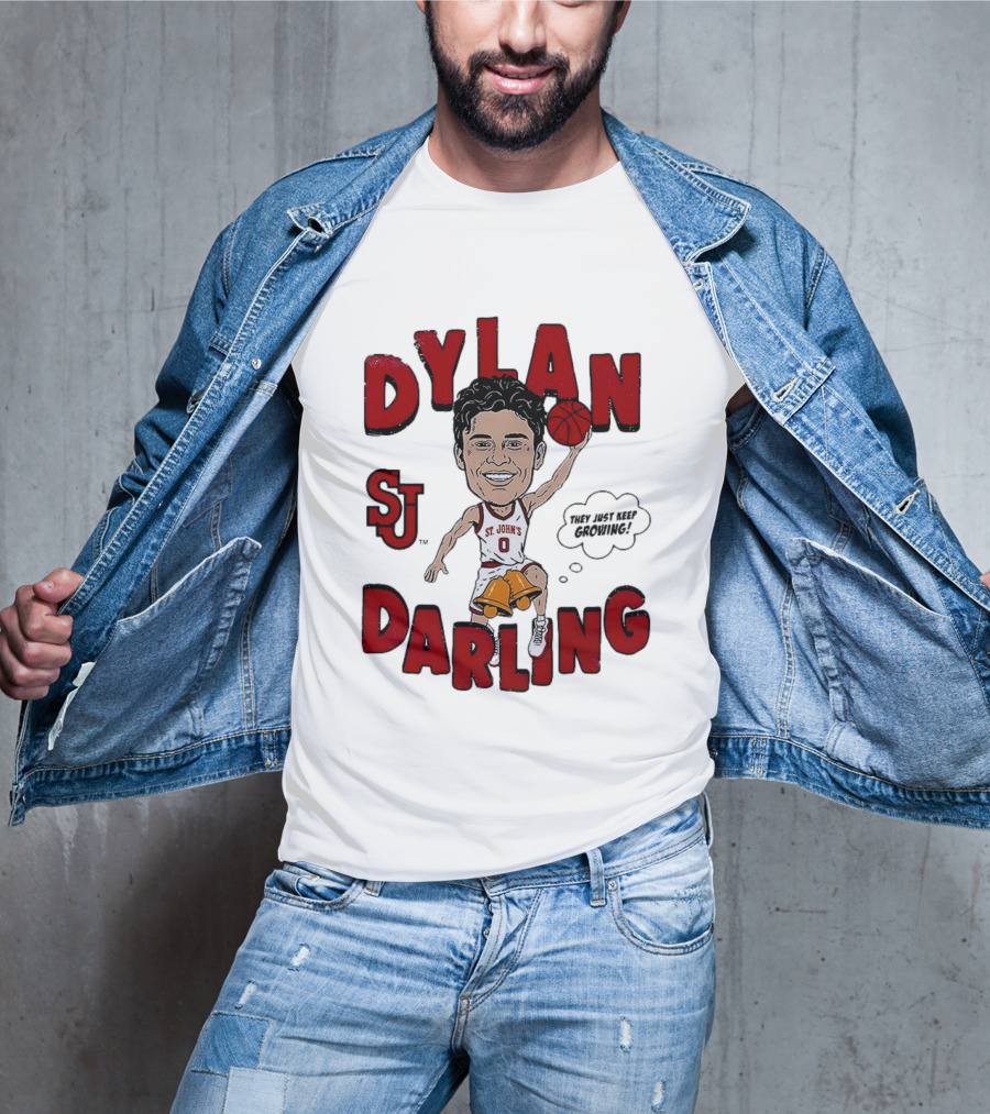 Dylan Darling St. John's Red Storm Caricature Comic T-Shirt